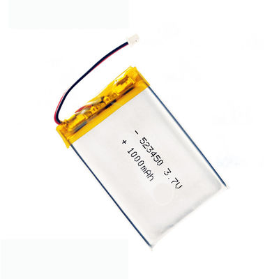 523450 Lipo 3,7V 1000mAh batterie KC avec 500 fois la durée de vie du cycle pour la lumière solaire