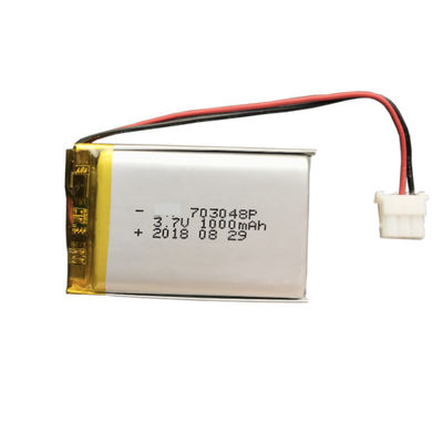 Paquet de batterie de polymère de lithium de Li Ion 3,7 V Lipo 1000mah 703048