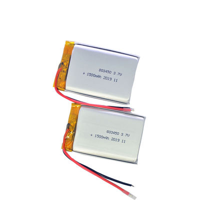 803450 1500mah 3,7 volt rechargeable Li Polymer Battery
