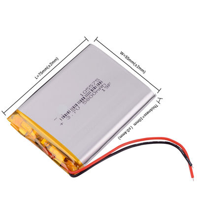 105575 cellules de batterie de lithium de 3.7v Li Polymer Battery 5800mah pour la banque de puissance