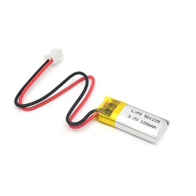 Petite batterie au lithium polymère LiPo 501225 de 3,7 V 120 mAh pour produits numériques
