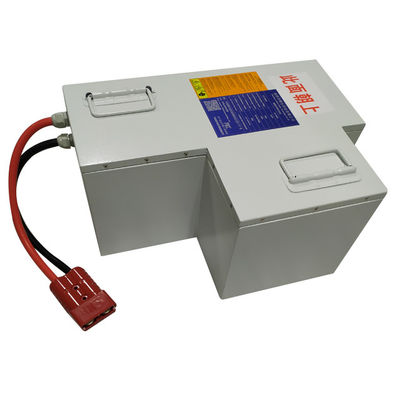 Batterie au lithium fer phosphate 48V 50Ah à décharge profonde LiFePO4 pour chariot élévateur AGV avec BMS
