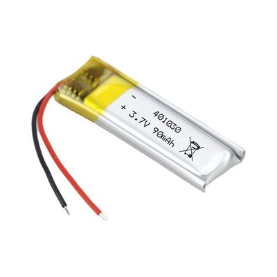 Batterie rechargeable lithium-polymère Lipo certifiée IEC62133 3,7 V 80 mAh pour produits numériques