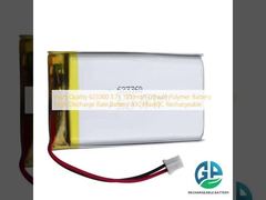 Batterie polymère au lithium de haute qualité 623360 3.7v 1500mah Batterie à haute décharge 30C Max60C rechargeable