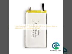 Batterie à haute capacité 3,7V rechargeable 3C 5C Li polymère 3000mAh 3,7V Lipo 605085