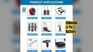 Batterie polymère Li 3,7 V 500 mAh KC CE